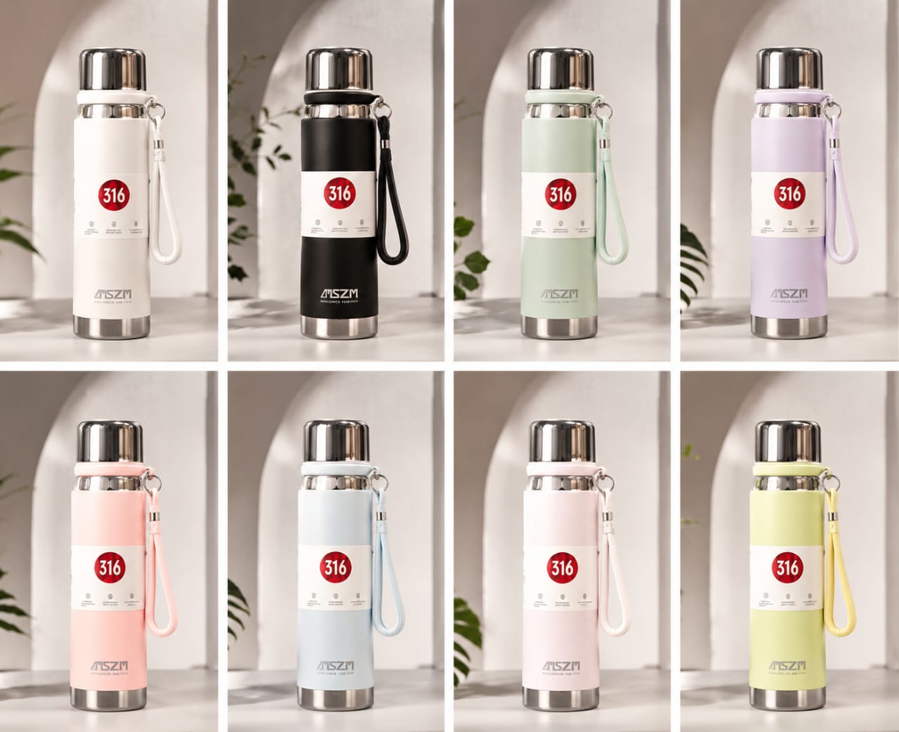 Premium SZM 750ml Stainless Steel Water Bottle Leakproof | Random Color